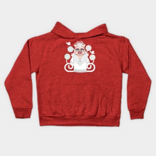 PIGGY WHITE WEDDING: BRIDE Kids Hoodie